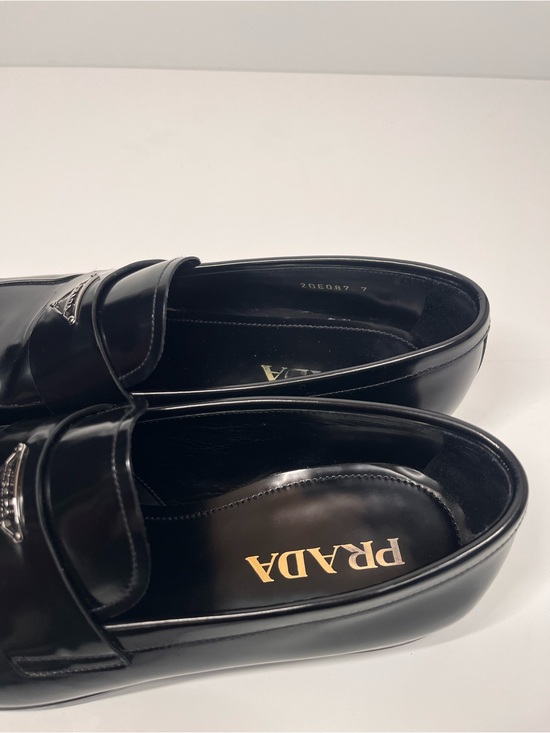 Prada Black Patent Leather Slip-On Loafers main image 6